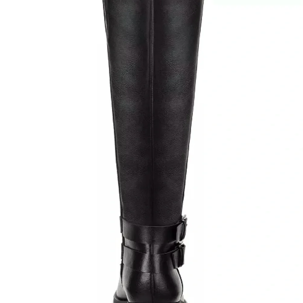 NWT Style & Co Women's Maliaa Wide-Calf Buckled Riding Boots